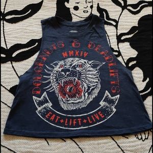 Doughnuts & Deadlifts Cropped Tank